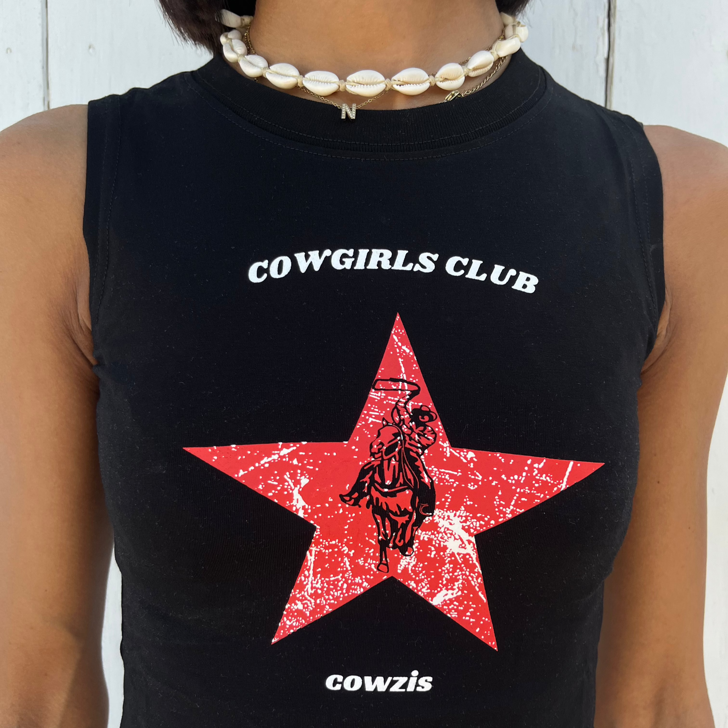 COWGIRLS CLUB BLACK TOP