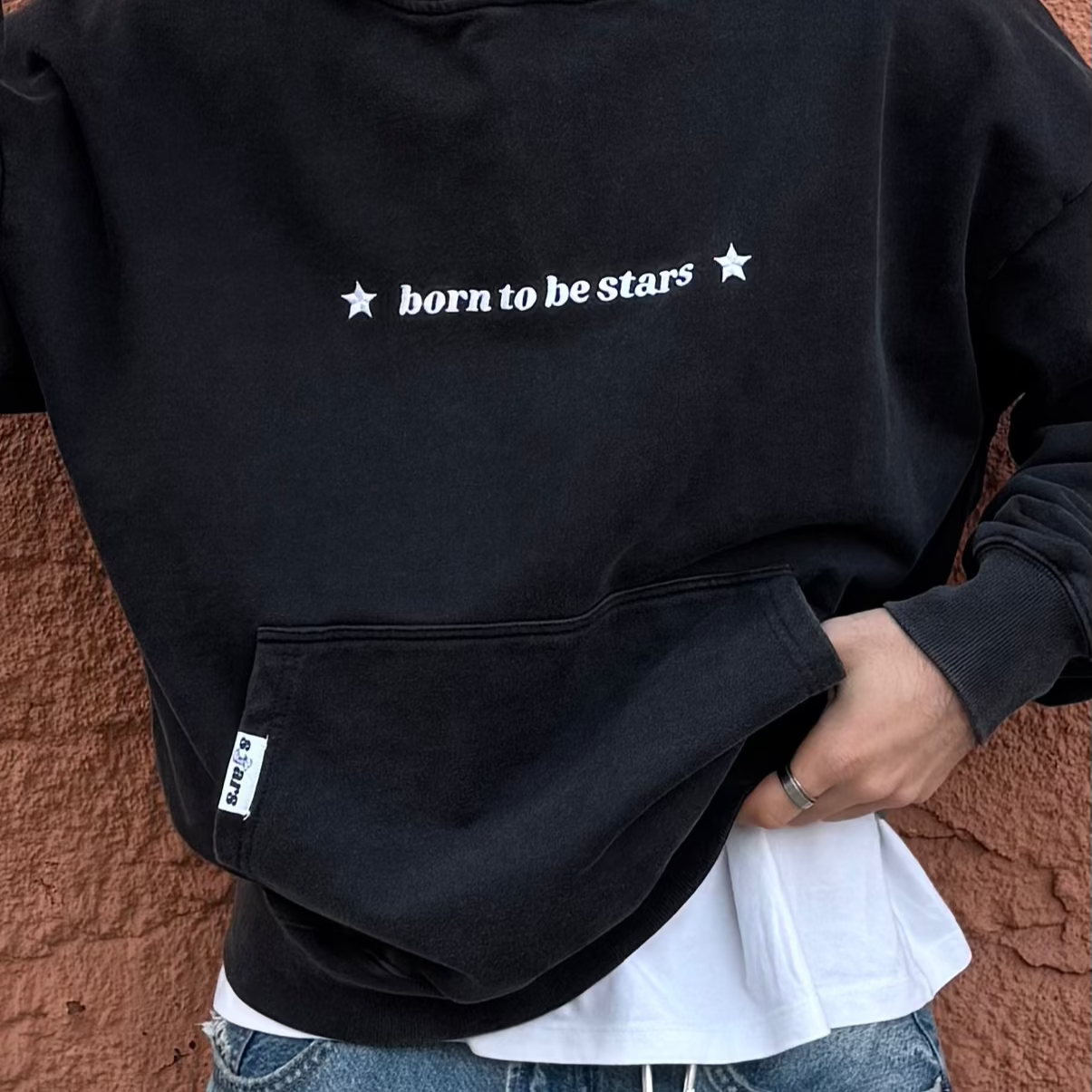 BORN TO BE STARS BLACK HOODIE