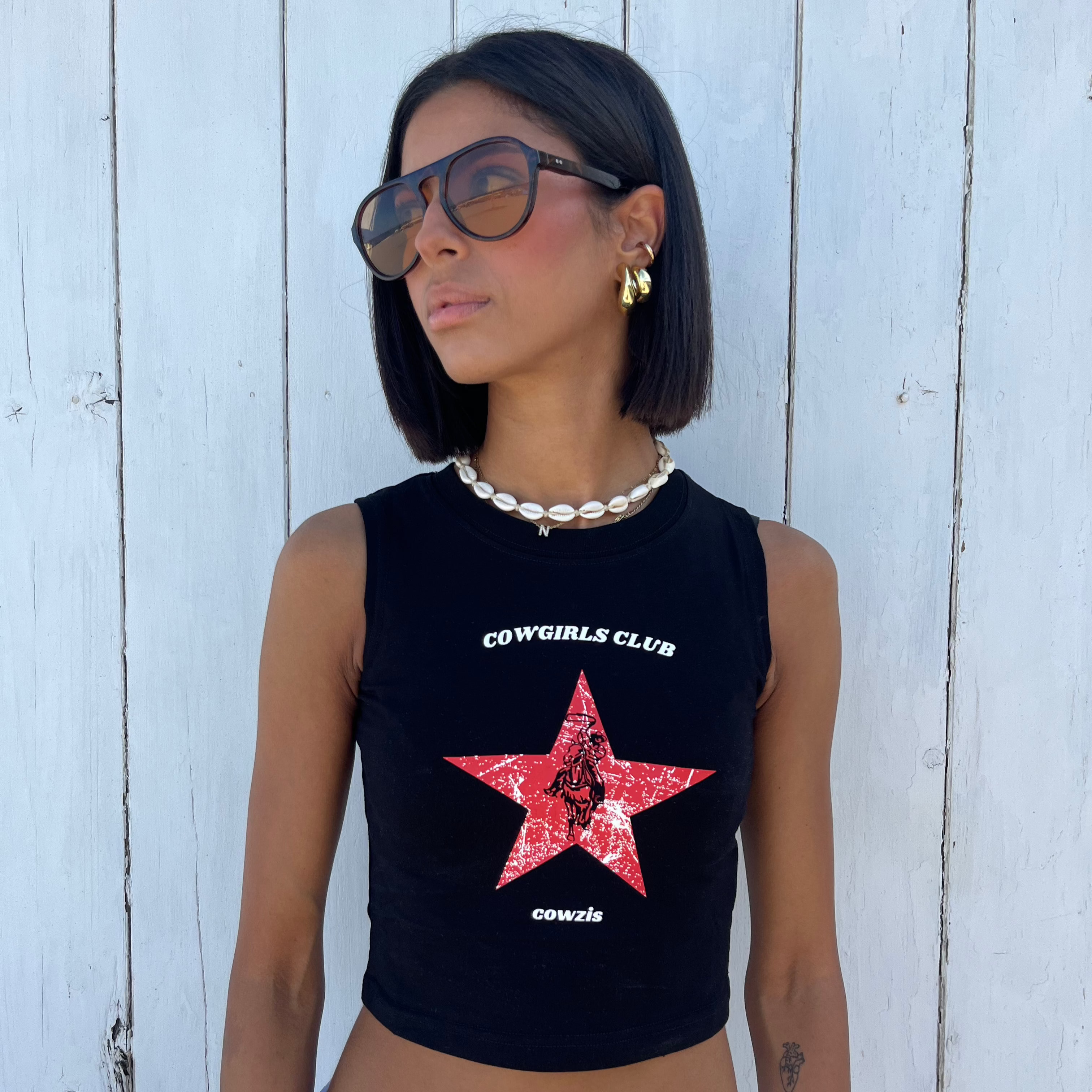 COWGIRLS CLUB BLACK TOP